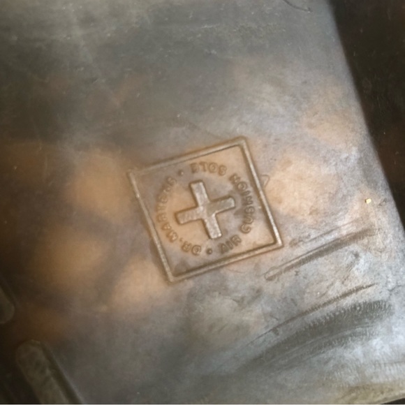 Dr Martens Brown Leather 8-eye combat boots Zipper DMs Docs Sz 5 - Picture 12 of 15